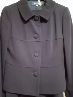 極美品エムズグレイシーセットアップジャケット＆半袖ワンピース38濃紺