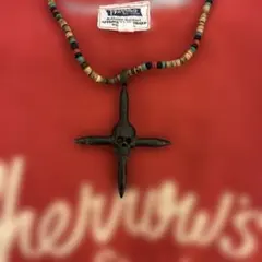 【最終値下げ‼️】1941’s〜 ドイツ軍ヴィンテージ スカルクロス ネックレス