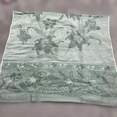 花柄デザイン 大判コットンバスタオル