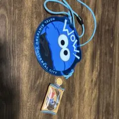 クッキーモンスター ストラップとパペットスンスンキーホルダー