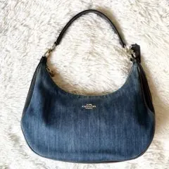 Coach Denim Crescent Hobo Bag Y2K