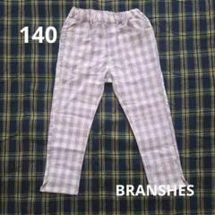 branshes 140 ギンガムチェックパンツ パープルのサムネイル