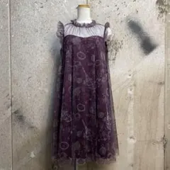 axes femme 膝丈 ノースリーブ ワンピース フェアリーグランジ Y2K