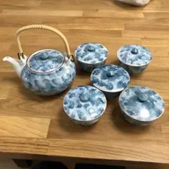 W049 有田焼　雅祥窯　急須　湯飲み茶碗5客