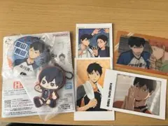 ハイキュー 極楽湯 影山飛雄 ポラショット ラバーチャーム 6点まとめ売り