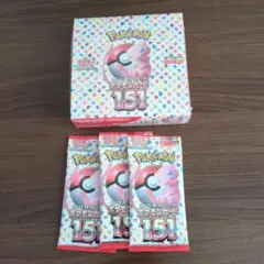 ポケモンカードゲーム151シュリンク付おまけ３パック