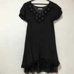 新品タグ付き！お花モチーフドレス