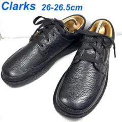 Clarks nature 2 コンフォートシューズ　シボ革　ブラック　26のサムネイル