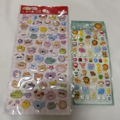 動物キャラクターシール 2シートセット