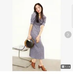 美品　SNIDEL　バリエーションプリントワンピース