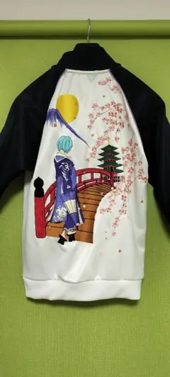 K*G様 エヴァ×錦×雅結 コラボ 初号機VS飛龍　綾波桜刺繍スカジャン Mサイ K*G様 エヴァ×錦×雅結 コラボ 初号機VS飛龍 綾波桜刺繍スカジャン M