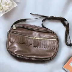美品 希少 seyto ヴィンテージライク ビックショルダーバック ブラウン 