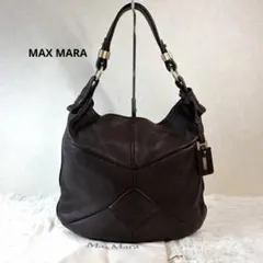 希少】Max Mara 2way ショルダーバッグ クロコ型押し ブラウン - メルカリ