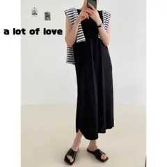 a lot of love ノースリーブ ワンピース