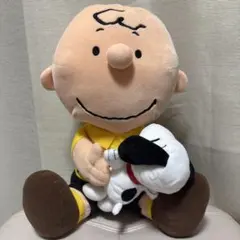 PEANUTS チャーリーブラウン ぬいぐるみ スヌーピー抱っこ