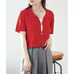 新品　Kastane ダメージポロホックニットのサムネイル