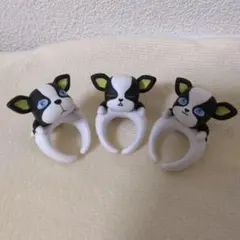 ジョジョの奇妙な冒険　ちょこのりング　イギー　3種セット　(箱なし、リングのみ)