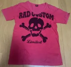 ラッドカスタムRad Custom かっこいい半袖Tシャツ赤レッド140サイズのサムネイル