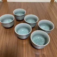 湯呑み茶碗　6個 セット アンティーク　陶器　お茶　茶器　骨董　日本 和食器