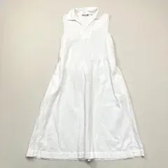 ユニクロ JWアンダーソン シアサッカーワンピース S ホワイト