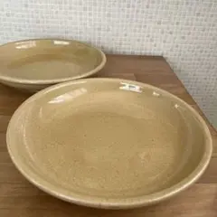 黄瀬戸　陶器 大皿 2枚セットのサムネイル