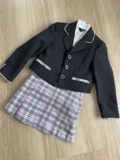 【120cm】キッズ卒園、入学フォーマルスーツ3点セット