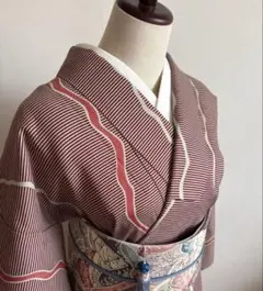 浴衣 綿 変わり織 ツバメ柄 裄69cm 訳ありお値引き - メルカリ