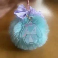 ウサギのフェイクファー マスコット 3色セット