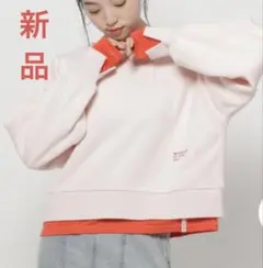 ニコアンド 新品 レイヤーライクスウェットプルオーバー M