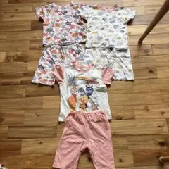 アンパンマン　パジャマ　半袖　夏　100 ピンク