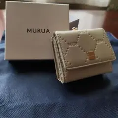 MURUA 三つ折り財布 がま口 ホワイトのサムネイル