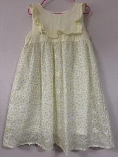 SLAP SLIP イエロー花柄ノースリーブワンピース　120cm