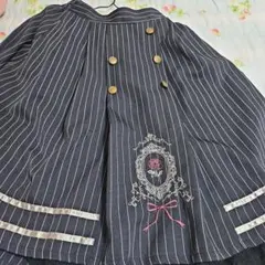 axesfremeネイビー ストライプ フレアスカート