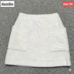 dazzlin ビックポケットシャギーミニスカート ピンク フェイクファー M