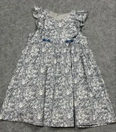 Bebe花柄プリント／フリルワンピース130cm ＜極美品＞