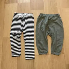 【2点セット】レギンスパンツ　90