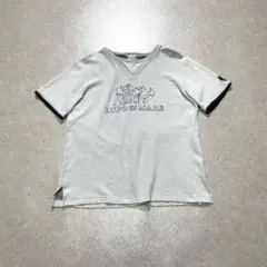 万能】チェスウィック 半袖スウェット グレー グッドプリント L 大きめ 