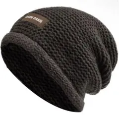 ニット帽 メンズ レディース ニットキャップ 肌に優しい 伸縮性 冬　ブラウン