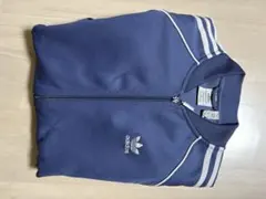 adidasアディダス ジャージ グレイッシュブルートラックジャケット　美品