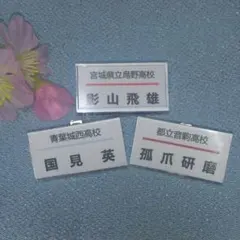 【オーダー終了しました】名札風バッチオーダー