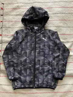 PUMA ナイロンパーカー ウィンドブレーカー 裏メッシュ 雨具 140cm