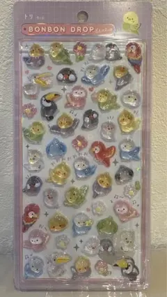 ボンボンドロップシール　クーリア　【正規品】とり　インコ　シマエナガ　動物　鳥