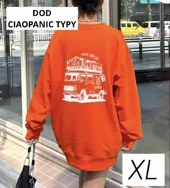 チャオパニック　DODコラボ　スウェット　ユニセックス　XL クルマノタビット