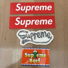 Supreme ステッカー 4枚セット