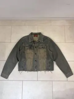 【GARAM】デニムジャケット　グランジ　ウォッシュデニム　リメイク