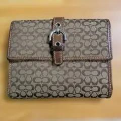Coach 二つ折り財布 ブラウン