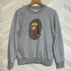 A BATHING APE トレーナー スウェット グレー サイズL エイプ
