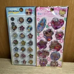 《52》日焼けハローキティ おはじきシール　ウォーターインシール　2セット