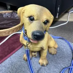 犬の置物 ラブラドールレトリバー お座りラージサイズ ワンちゃん
