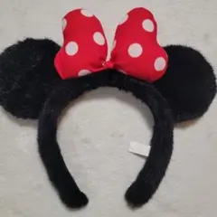 ディズニーリゾートミニーマウス カチューシャ 赤い水玉